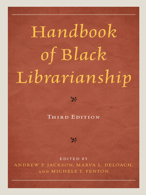 cover image of Handbook of Black Librarianship